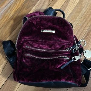 Steve Madden velour backpack